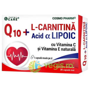Q10 cu L-Carnitina si Acid Alfa Lipoic 30cps