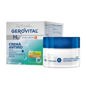 Crema antirid de noapte Gerovital H3 Hyaluron C (Concentratie: Crema pentru fata, Gramaj: 50 ml)