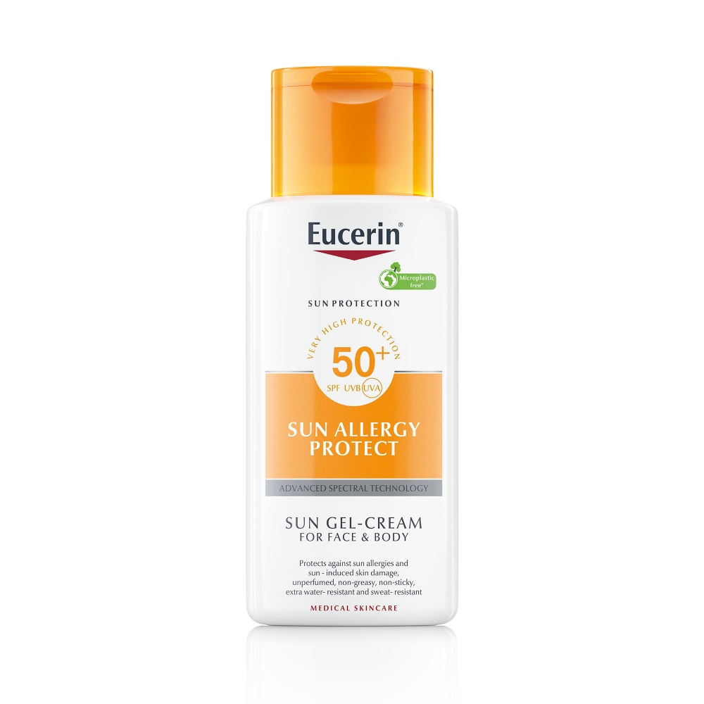 Crema de fata si corp cu SPF50+ impotriva alergiei la soare Sun Allergy Protect Eucerin, 150 ml