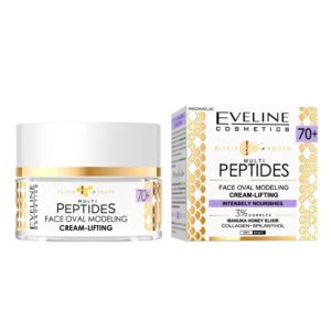 Crema de lifting pentru conturarea fetei Eveline Cosmetics Multi Peptides, 70+, 50 ml