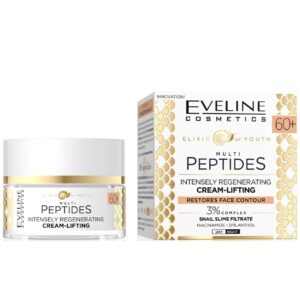 Crema intensiv regeneratoare-lifting pentru ten matur Eveline Cosmetics Multi Peptides, 60+, 50 ml