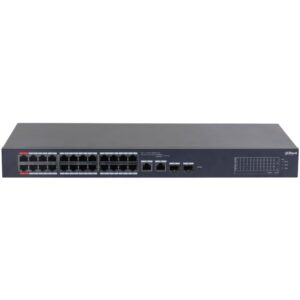 Switch 24 porturi PoE cloud management Dahua CS4226-24ET-375, 2 porturi RJ45 si SFP, PoE Watchdog, Long Distance PoE, Hi PoE, rackabil