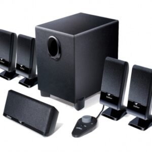 BOXE 5.1 EDIFIER, RMS: 26W (3Wx4 + 4W + 10W), black, telecomanda pe fir, iesire casti 'M1550' , BOXM1550 674669001001 (include timbru verde 1 leu)