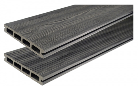 Pardoseala exterior (deck WPC) Gardin Natur Graphite 3000x146x23mm