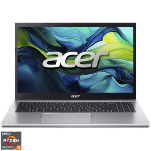 Laptop Acer 15.6'' Aspire Go 15 AG15-42P, FHD IPS, Procesor AMD Ryzen™ 5 5625U (16M Cache, up to 4.30 GHz), 16GB DDR4, 1TB SSD, AMD Radeon, No OS, Pure Silver