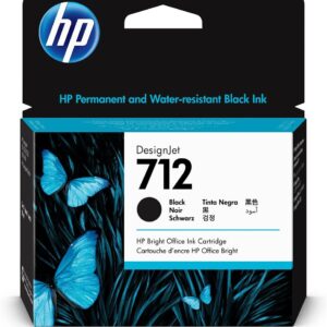 Cartus cerneala Original HP Black, nr.712, pentru DesignJet Studio 24|Studio 36|T230|T250|T630|T650, 80ml, (timbru verde 0.15 lei), "3ED71A"