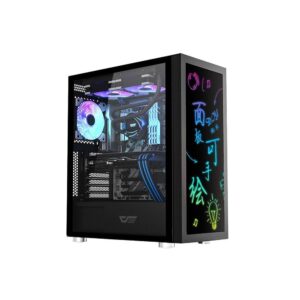 Carcasa computer Darkflash DK210 Graffiti, negru, INN-DK210