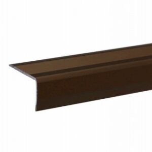 Profil aluminiu pentru treapta cu surub S42 Bronz 40x22mm 2.7 m