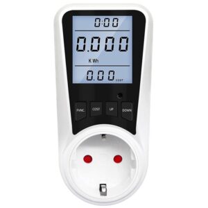 Priza digitala tip contor, Sinotimer, 230V , 16A, 3680W, afisaj W/kWh/V/A/Hz, DDS109L