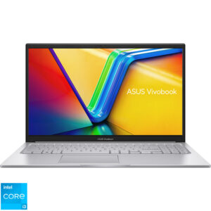 Laptop ASUS 15.6'' Vivobook 15 X1504VA, FHD, Procesor Intel® Core™ i3-1315U (10M Cache, up to 4.50 GHz), 8GB DDR4, 512GB SSD, Intel UHD, No OS, Cool Silver