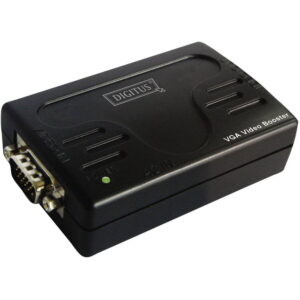 Amplificator VGA Digitus, Pana la 65 m, D-sub 15 pin tata la D-sub 15 pin mama, 1920 x 1440