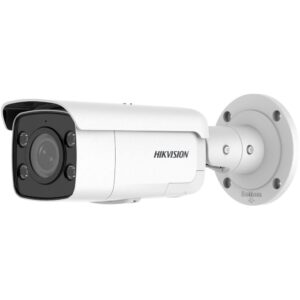 Camera IP ColorVu Hikvision DS-2CD2T87G2-LSU/SL(C), 8MP, lentila 2.8mm, lumina alba 60m, microfon, difuzor, alarma audio si stroboscop, PoE, IP67