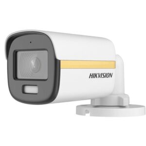 Camera TurboHD Full Color Hikvision DS-2CE12DF3T-LFS, 2MP, lentila 2.8mm, lumina alba 40m, microfon, WDR 130dB, IP67