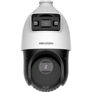 Speed dome IP ColorVu Hikvision DS-2SE4C425MWG-E, 4MP, lentila 2.8mm si 4.8 ~120 mm, TandemVu, DarkFighter IR 100m, lumina 30m, PoE, IP66