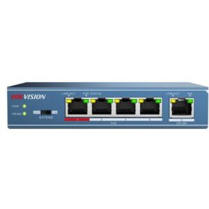 Switch 4 porturi PoE Hikvision DS-3E0105P-E (B) maxim 58W/switch
