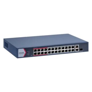 Switch HIKVISION DS-3E1326P-EI-M 24 porturi PoE 100Mbps, 1 x Gigabit RJ45, 1 x Gigabit combo, Management