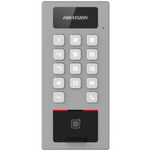 Terminal control acces Hikvision DS-K1T502DBFWX, PIN, amprenta, card, IP65, IK09