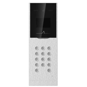 Post exterior videointerfon Hikvision DS-KD8023-E6, suporta pana la 500 usi si 10000 utilizatori, ecran LCD 3.5 inch, camera