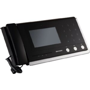 Video Intercom Master Station Hikvision DS-KM8301; Glass panel and aluminum-alloy bracket; Supports live view of door stations