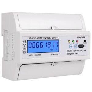Contor de energie trifazat, Sinotimer, DIN RS485 kWh consum de putere, voltmetru curent, monitor modbus RTU 380V 400V DTS6619-017