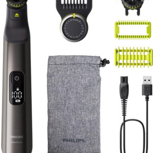 Aparat de ras Philips OneBlade Pro 360 Face & Body QP6552/30, aparat hibrid pentru barbierit si tuns barba si parul corporal