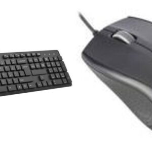 Kit tastatura + mouse Delux, interfata USB, Negru