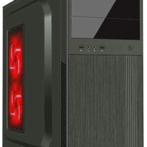 CARCASA Delux,  cu sursa 450W, ATX Mid-Tower, Front USB+Audio, black (DC610)