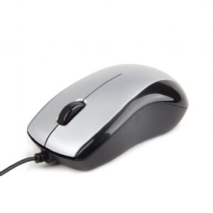 Mouse optic USB Gembird, 1000dpi, black & silver  (MUS-U-002)
