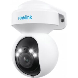 Camera supraveghere rotativa Speed Dome IP WiFi PTZ Reolink E560, 8 MP, 2.8-8 mm, 2.4-5 GHz, IR/Lumina alba 12 m, microfon si difuzor, auto tracking,