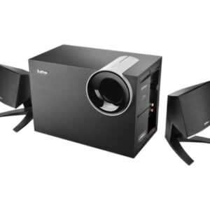 BOXE 2.1 EDIFIER, RMS: 28W (8Wx2 + 12W), telecomanda pe fir, black 'M1380' - 392148 (include timbru verde 1 leu)