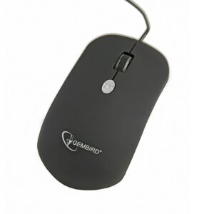 Mouse optic GEMBIRD, 1600dpi, USB, Black (MUS-102)