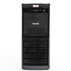 CARCASA Spacer  Galaxy cu sursa 450W, ATX Mid-Tower, Front USB+Audio, (Full Black), 'SPC-GALAXY'