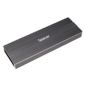 RACK extern SPACER, pt. SSD M.2 PCIe NVME, interfata PC USB 3.1 Type C, Striat, aluminiu, negru, "SPRK-M2TYPEC-05" (timbru verde 0.8 lei)