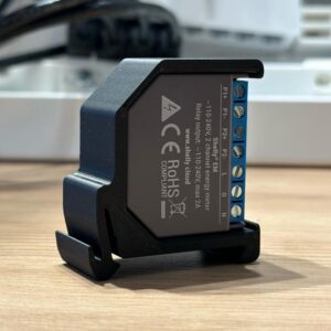 Suport de Sina DIN pentru Shelly EM si 2.5 material ignifug, negru EMDIN