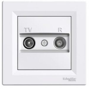 Priza de capat TV-R 1db alb Schneider Asfora EPH3300121