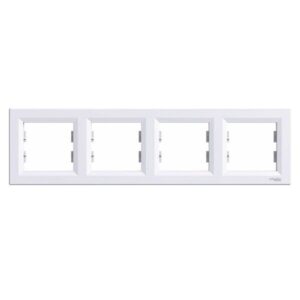 Rama 4 posturi alba Schneider Asfora EPH5800421