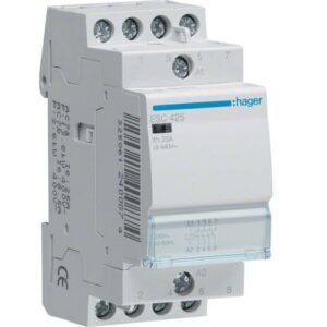 Contactor, 25A, 4ND, 230V Hager ESC425