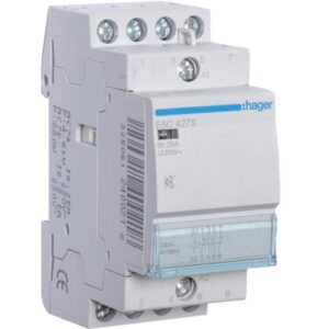 Contactor silentios, 25A, 2ND/2NI, 230V Hager ESC427S