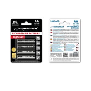 Esperanza EZA106 Baterii reîncărcabile Ni-MH AA 2600MAH x4
