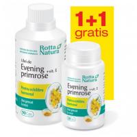 Evening primrose + vitamina e - pachet promotional 1 + 1 120cps ROTTA NATURA