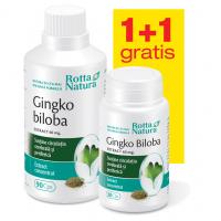Ginkgo biloba 60 mg - pachet promotional 1 + 1 120cps ROTTA NATURA