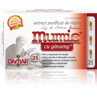 Extract purificat de rasina mumie cu ginseng-capsule 30cps DAMAR