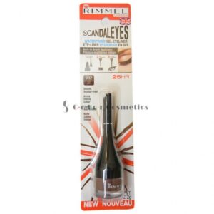 Eyeliner gel rezistent la apa Rimmel Scandaleyes Waterproof Gel Eyeliner -Brown