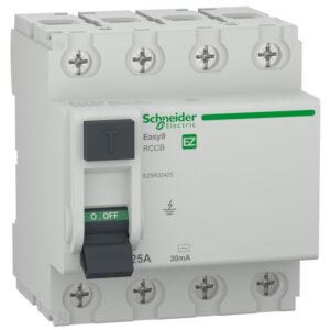 Intrerupator diferential RCCB Easy9 4P 25A/30mA tip AC Schneider EZ9R32425