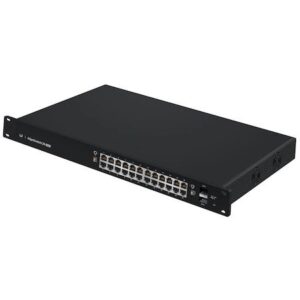 Switch Ubiquiti ES-24-250W EdgeSwitch PoE+ 24 (250W), 24 ports 10/100/1000 RJ45, 2 ports 1 Gbps SFP