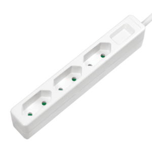 PRELUNGITOR LOGILINK, Euro skt x 3, cablu 3G 1.0mm2, 230 V/7.5 A, 50 Hz, max. 1700 W, IP20, 1.5m, alb, "LPS229" (timbru verde 0.8 lei)