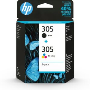 Combo-Pack Original HP Black/Color, nr.305, pentru DeskJet 2320|2710|2720|2721|2723|Plus 4120|Plus 4122, , (timbru verde 0.3 lei), "6ZD17AE"