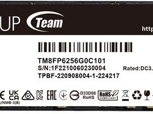 SSD TeamGroup MP33 256GB PCI Express 3.0 x4 M.2 2280