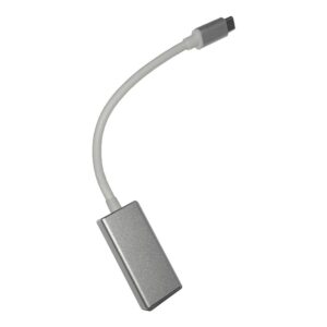 CABLU video SPACER, adaptor USB 3.1 Type-C (T) la DisplayPort (M), 15cm, rezolutie maxima 4K UHD (3840 x 2160) la 60 Hz, silver "SP-CM-DPF-01" (timbru verde 0.18 lei)