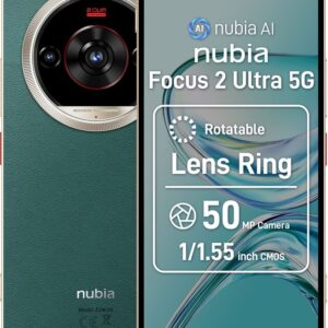 Smartphone ZTE nubia Focus 2 Ultra, 512GB, 20GB RAM (8GB + 12GB extensibili), Dual SIM, 5G, 4-Camere, Forest Green